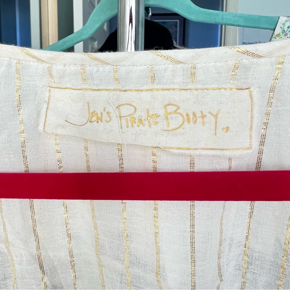 Jen’s Pirate Booty Gold Thread Ruched Mini - Picture 4 of 9